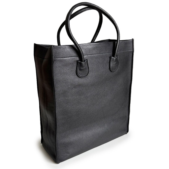 Bonnie Cashin for Coach Classic Shopping Tote Black Cowhide Leather Vintage 60s - Picture 7 of 15